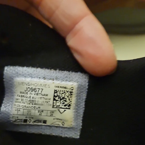 Merrell Black and Gray Shoes - Picture 4 of 7